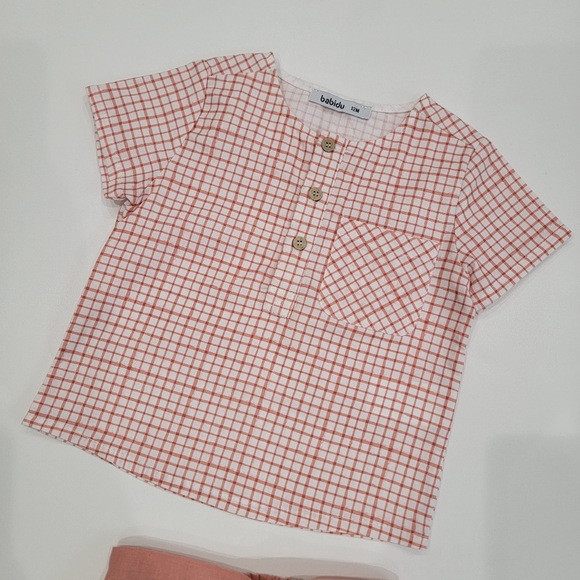 12M Babidu Spanish shirt and short Set - Picture 2 of 7
